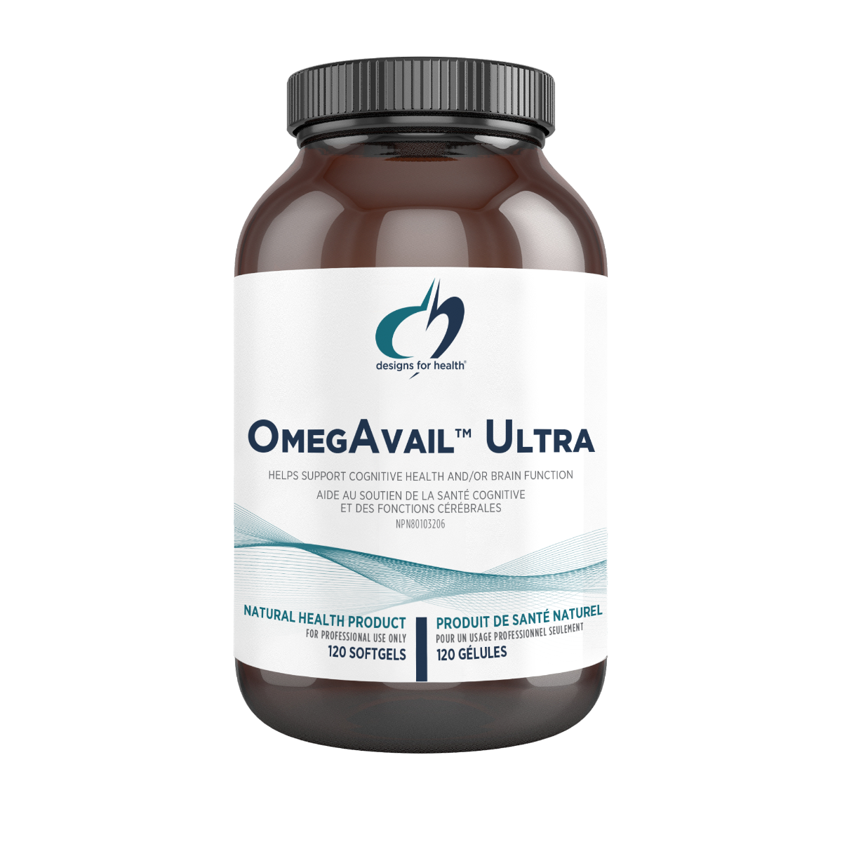OmegAvail™ Ultra by Designs for Health® – High-Potency TruTG™ Omega-3 Support | 120 Softgels