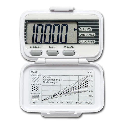 Digital Pedometer Model XL15 by LifeSource® – Step, Distance & Calorie Tracker | Medical Device
