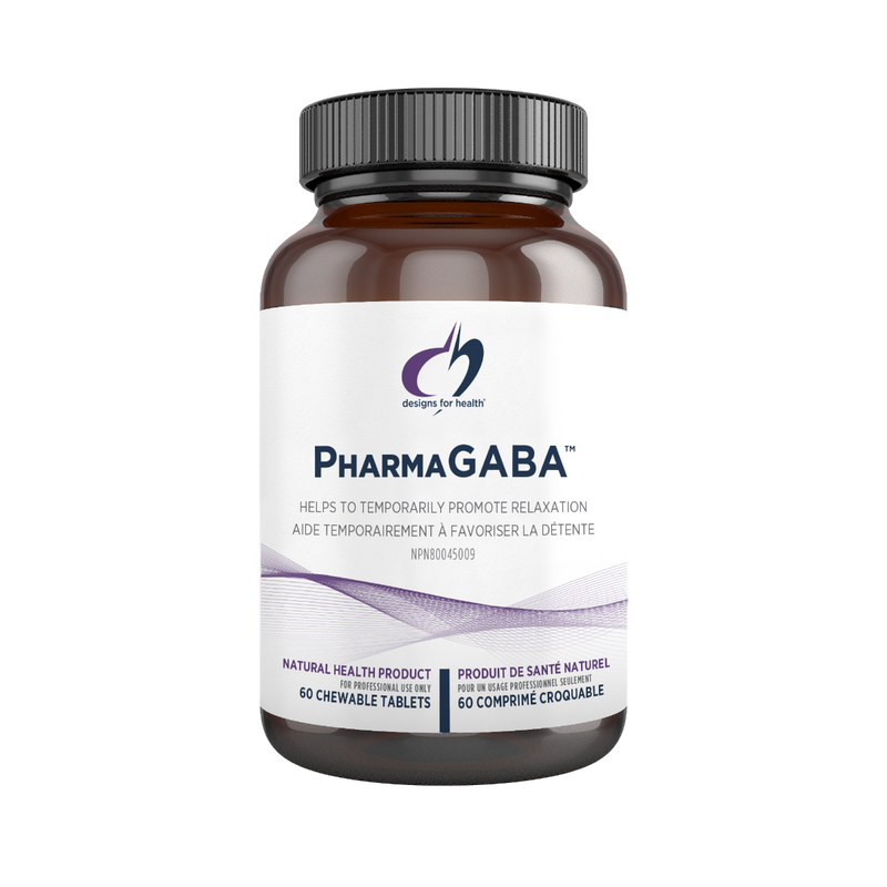 PharmaGABA™ | Designs for Health® | 60 Chewable Tablet