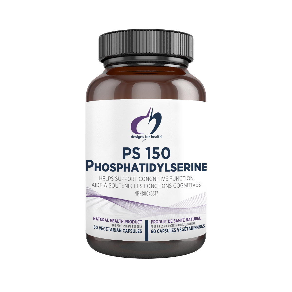 PS 150 Phosphatidylserine | Designs for Health® | 60 Veg Capsules