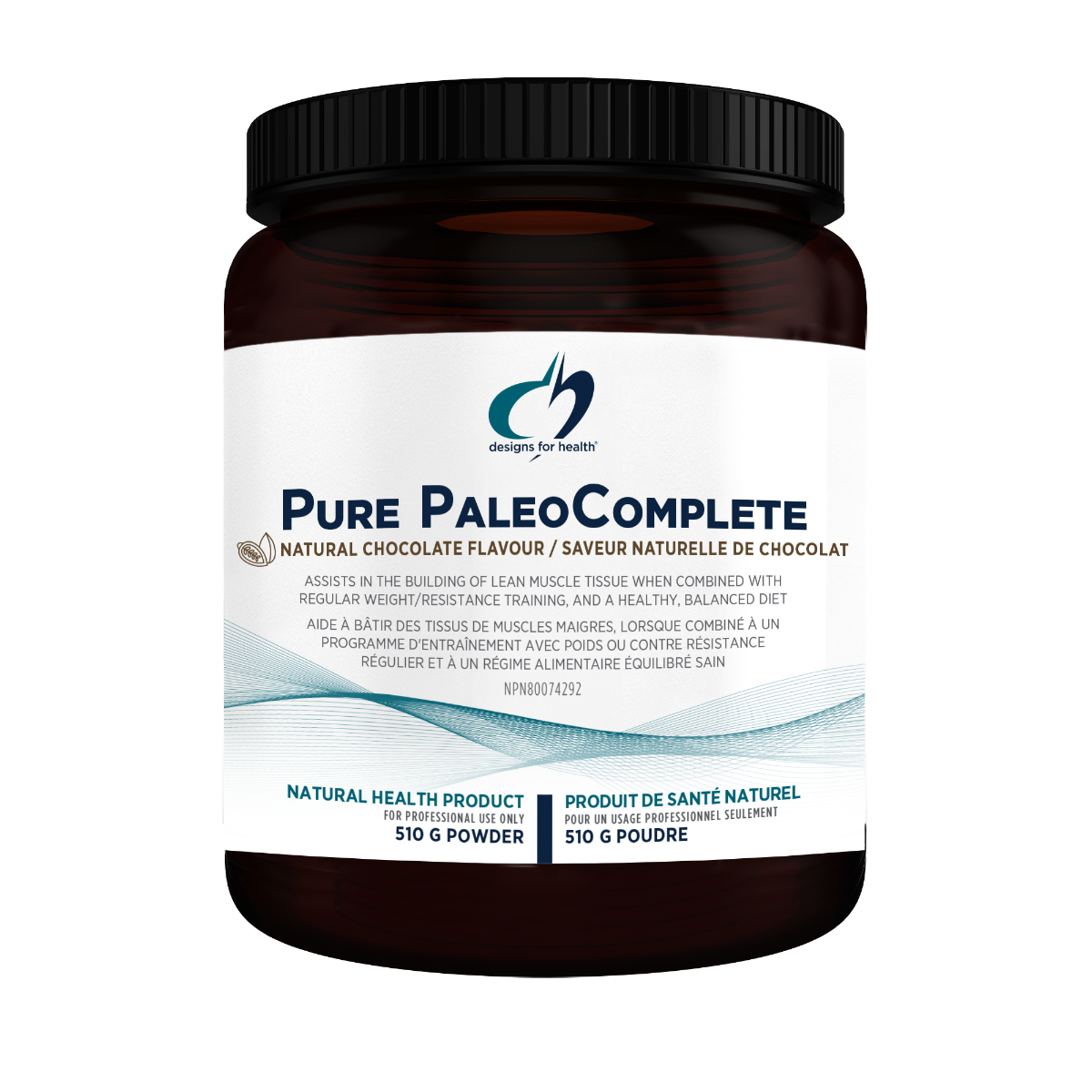 Pure PaleoComplete® by Designs for Health® | Paleo Protein & Superfood Blend | 510 g or 480 g Powder