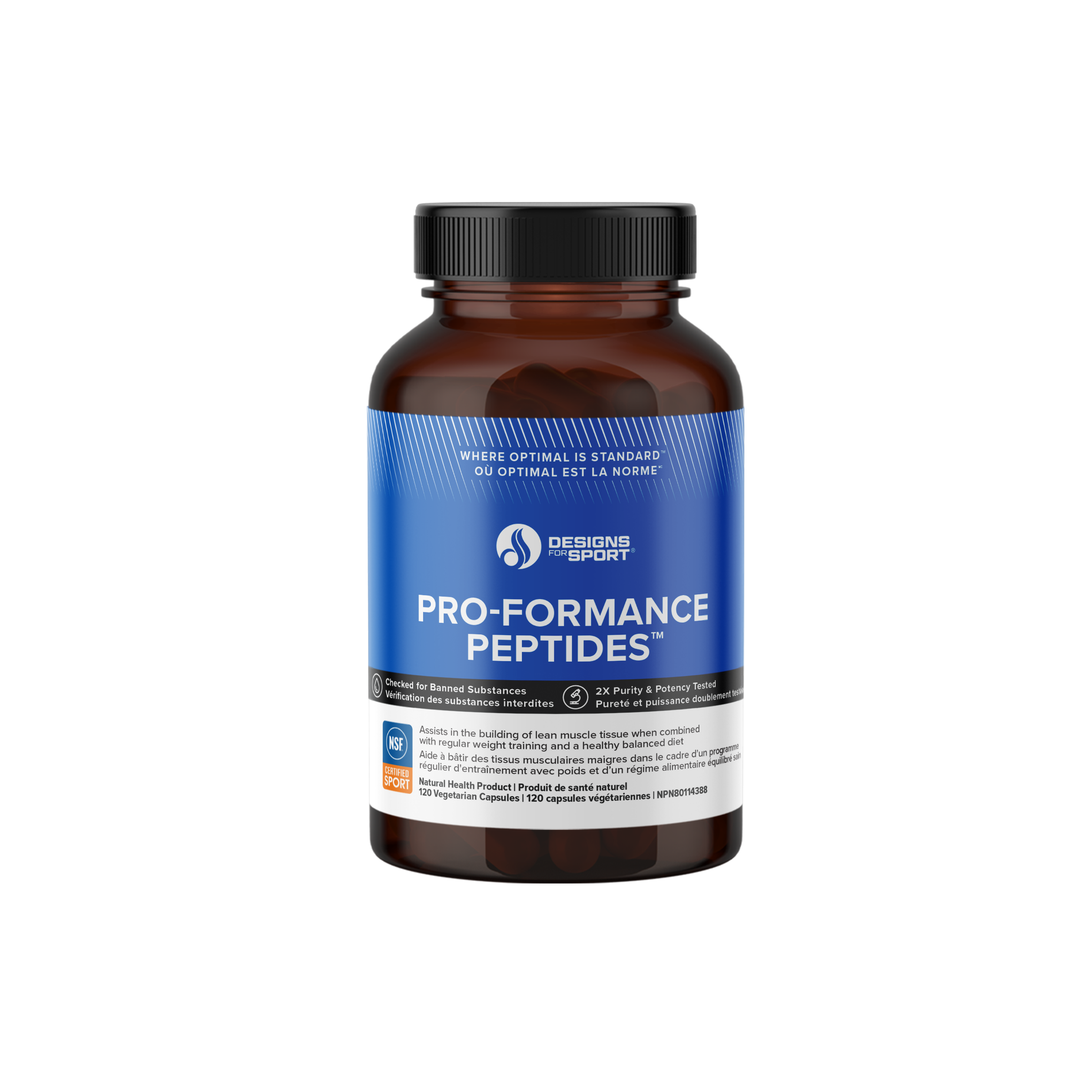 Pro-Formance Peptides™ | Designs for Sport® | 120 Capsules