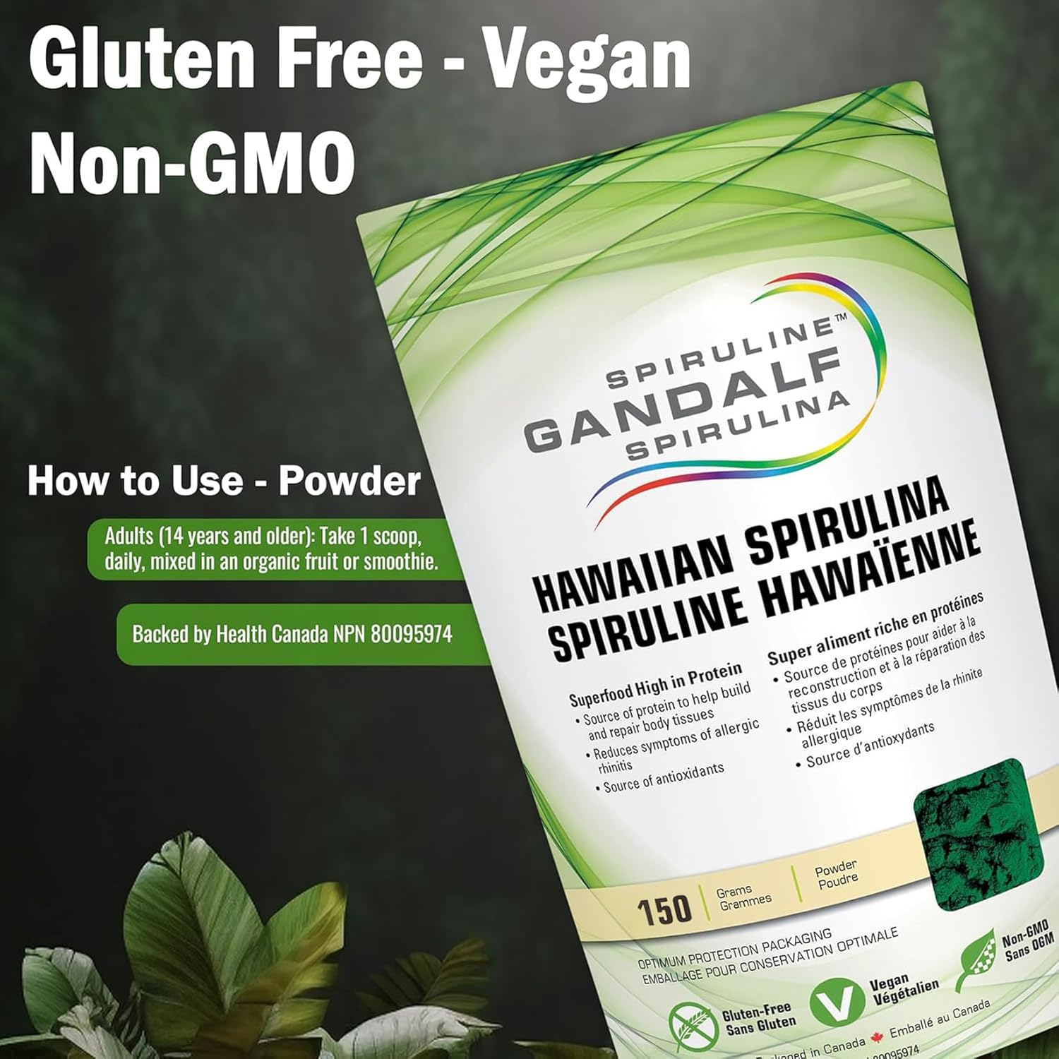 Spirulina Powder |Gandalf Hawaiian |150g 30-Servings