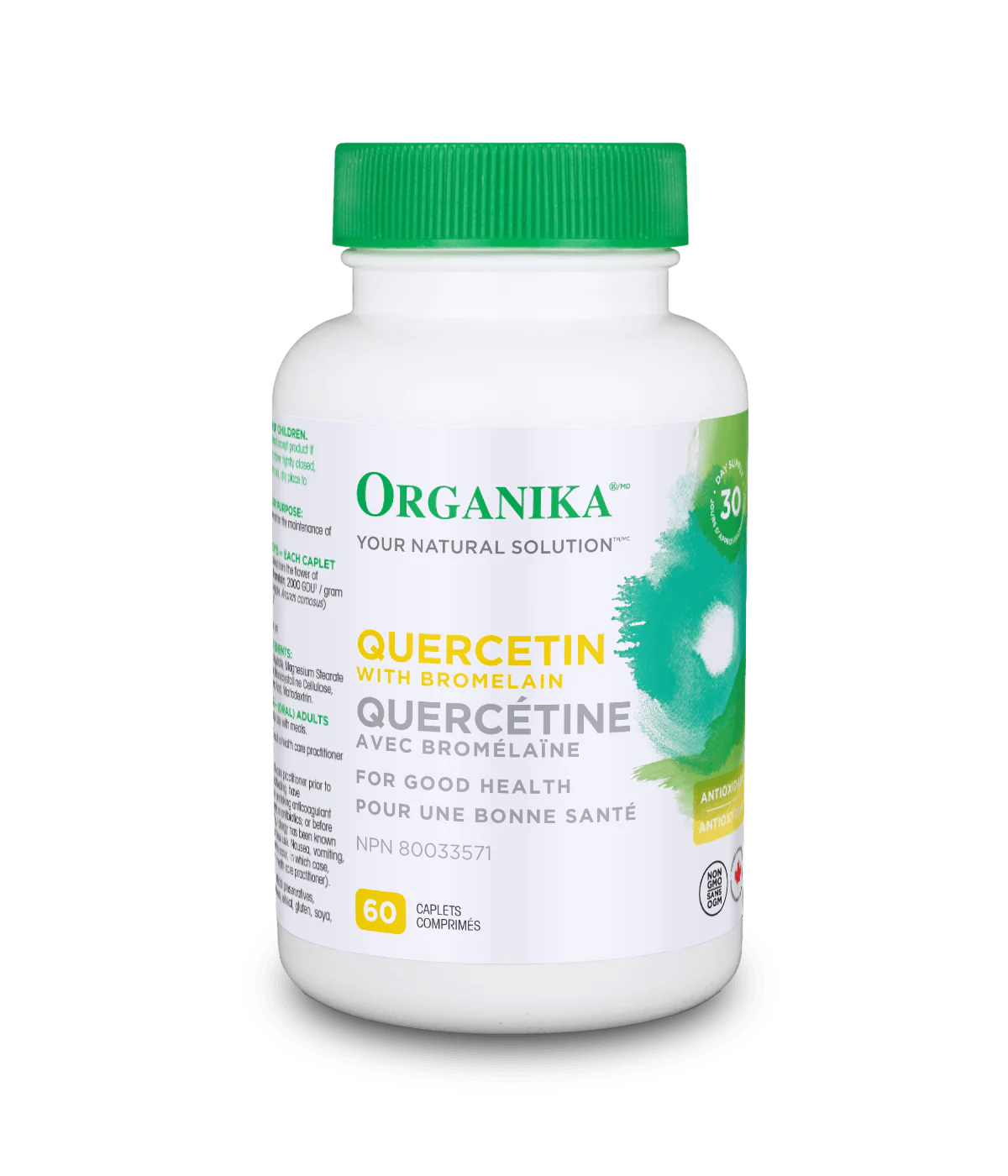 Quercetin with Bromelain | Organika® | 60 OR 120 Capsules