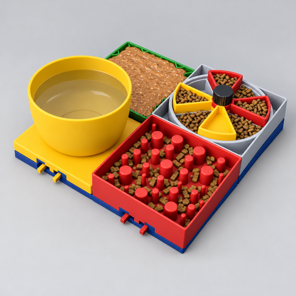 Modular Pet Dining Station Base | Customizable Feeding System