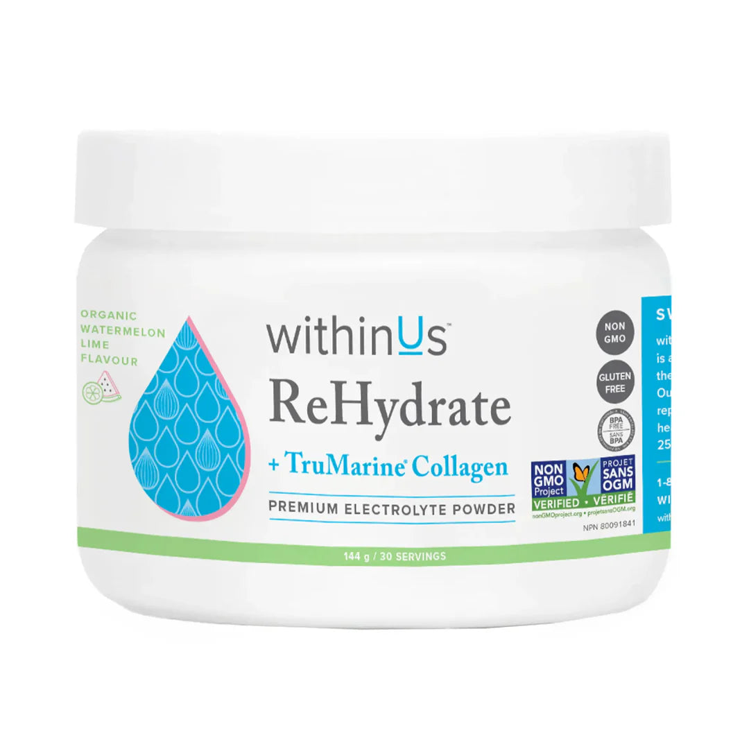 ReHydrate + TruMarine® Collagen Jar | withinUs™ | Different Flavor and Size