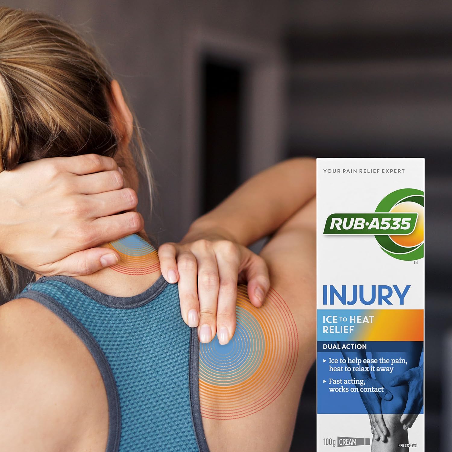 Injury Ice to Heat Relief Cream | RUB•A535™ | 100 gr