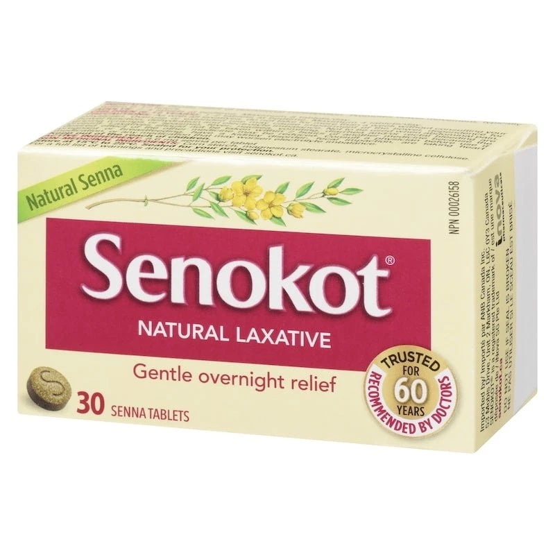 Natural Laxative Tablets by Senokot® – Gentle Overnight Constipation Relief | 10, 30 or 100 Tablets