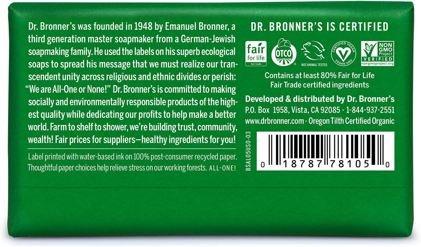 Pure-Castile Bar Soap | Dr. Bronner’s | 140 gr