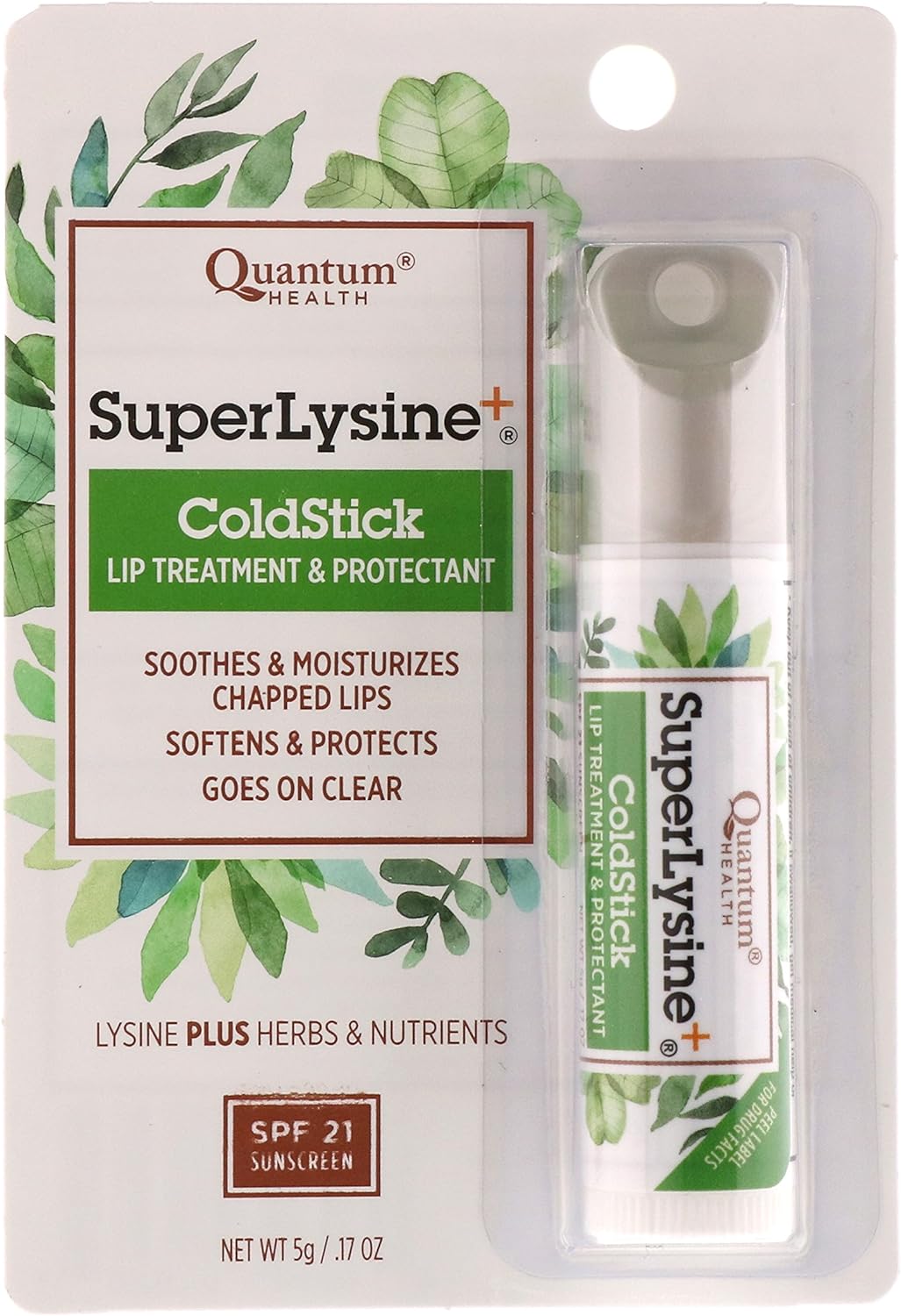 Super LipCare+ ColdStick with Lysine | Quantum Health | 1 Stick/ 5 g