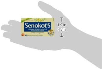 Natural Senna Laxative Plus Stool Softener|Senokot| 60 Count