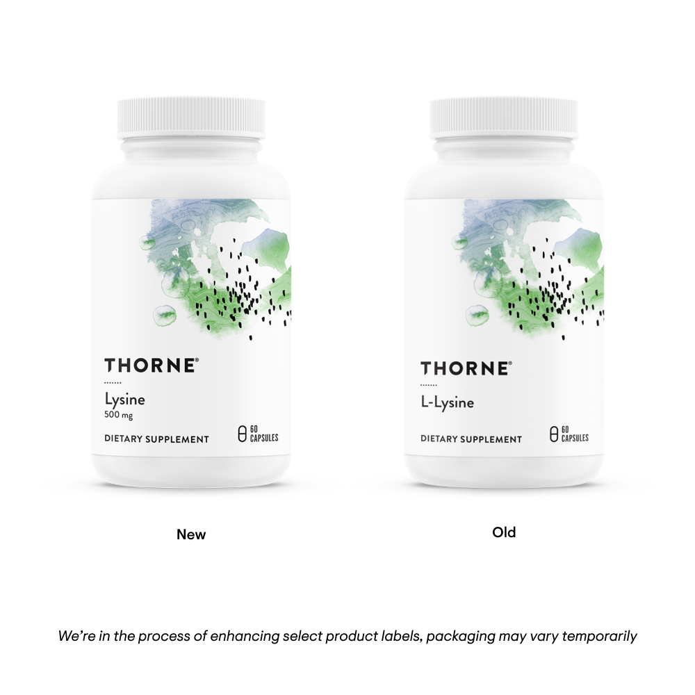 Lysine 500 mg | Thorne® | 60 Capsules