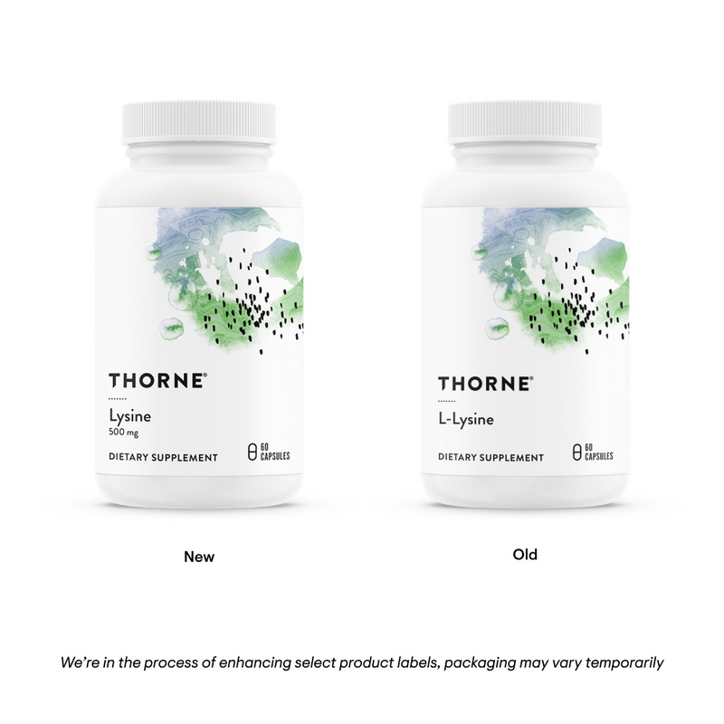 Lysine 500 mg | Thorne® | 60 Capsules