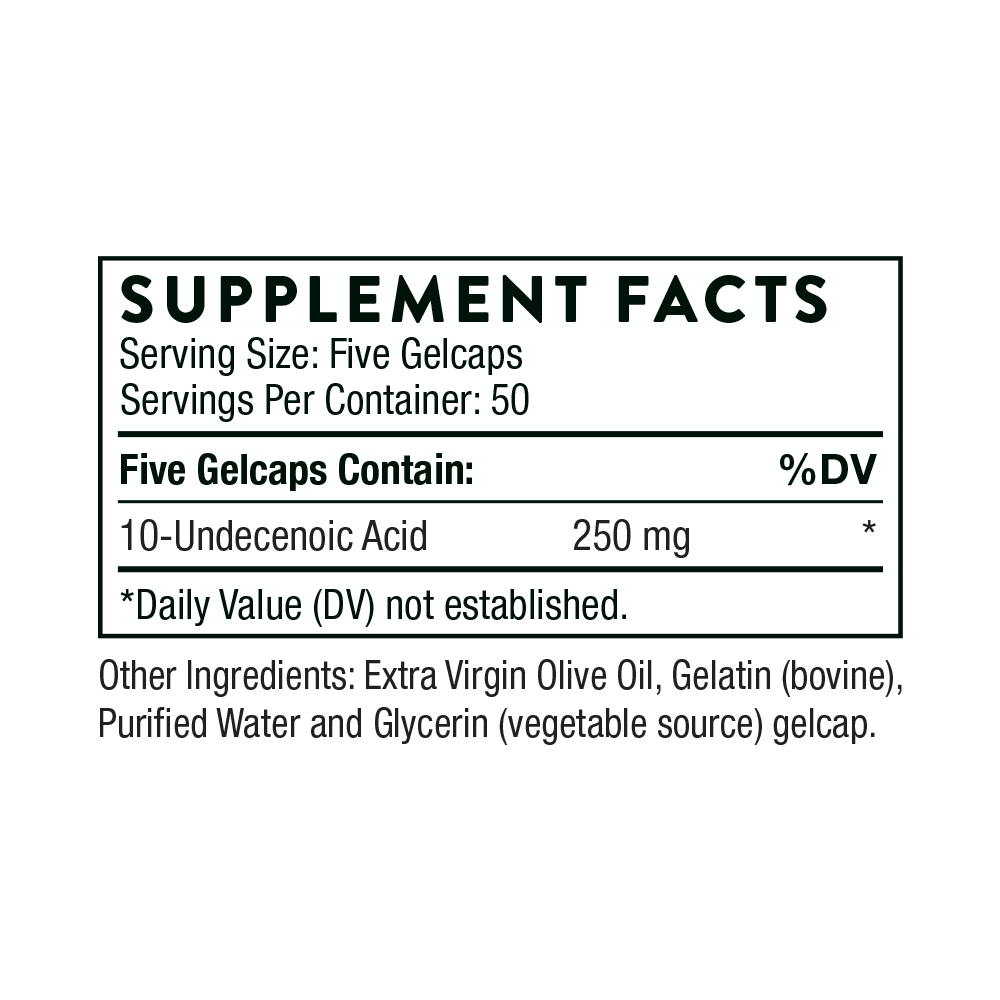 Undecylenic Acid | Thorne® | 250 Gelcaps