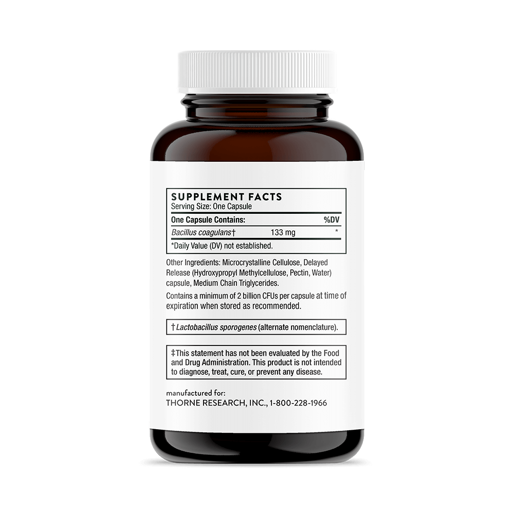 Bacillus Coagulans | Thorne® | 60 Capsules