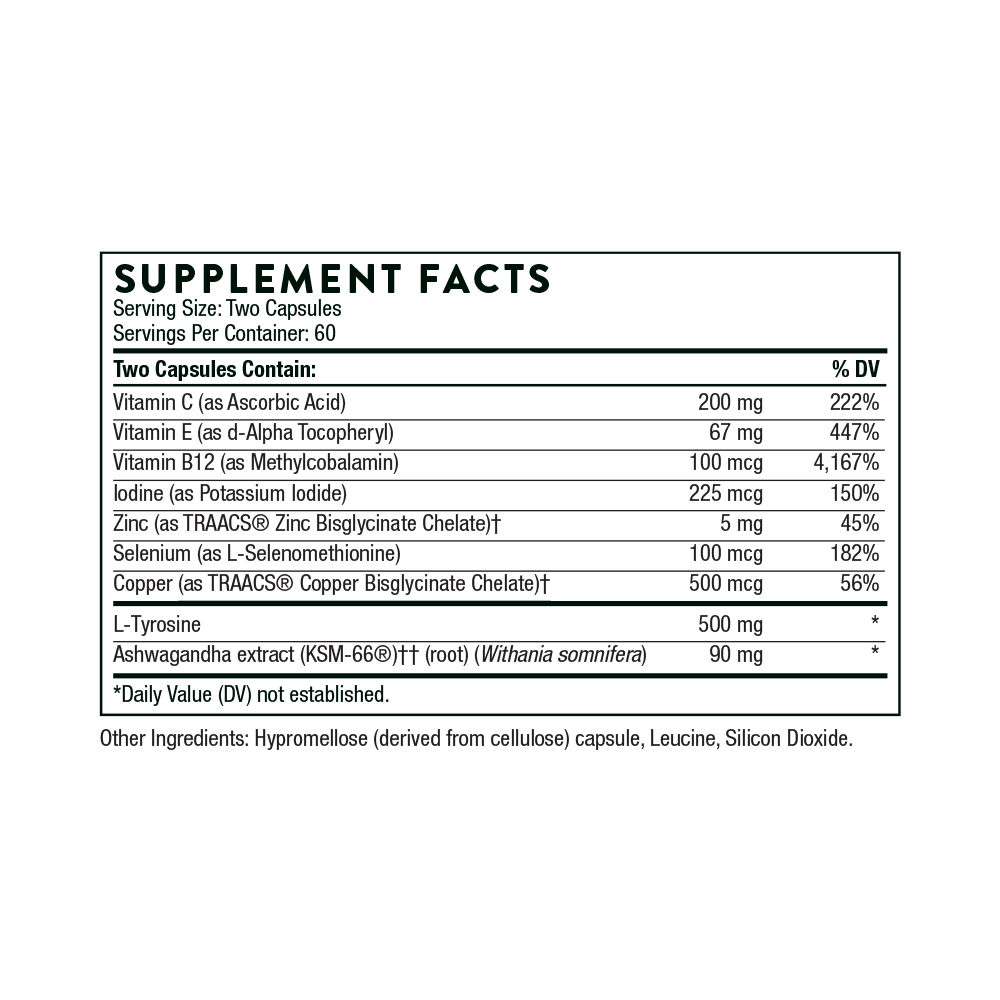 Thyrocsin™ | Thorne® | 120 Capsules