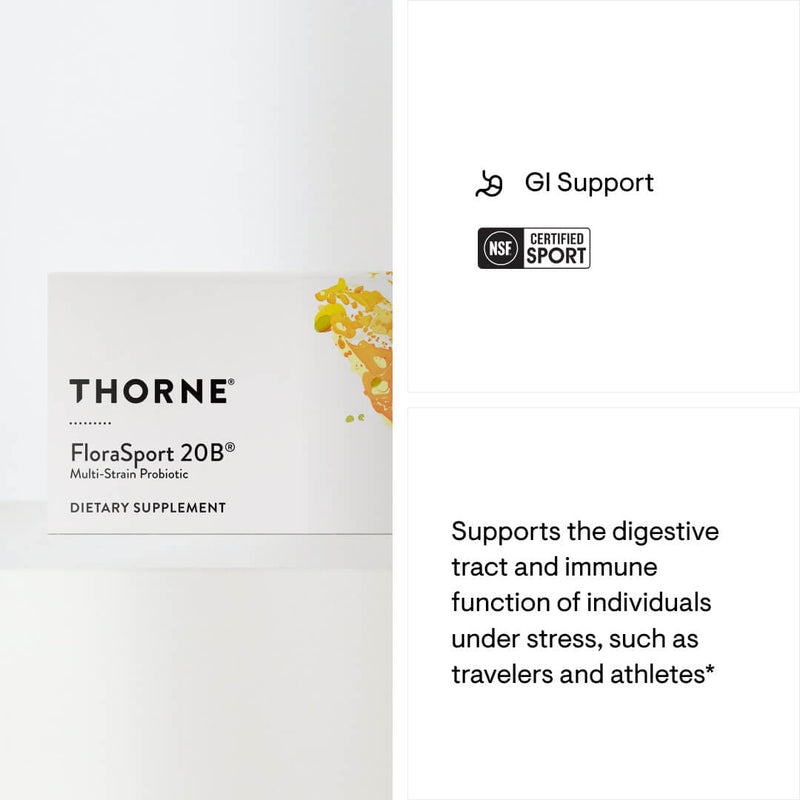 FloraSport 20B | Thorne® | 30 Capsules