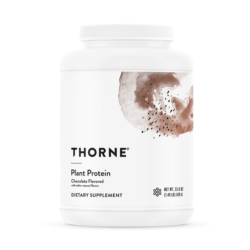 Plant Protein (Vanilla or Chocolate) by Thorne® – 22 g Vegan Pea, Rice & Chia Protein | 676 G (23.8 oz)