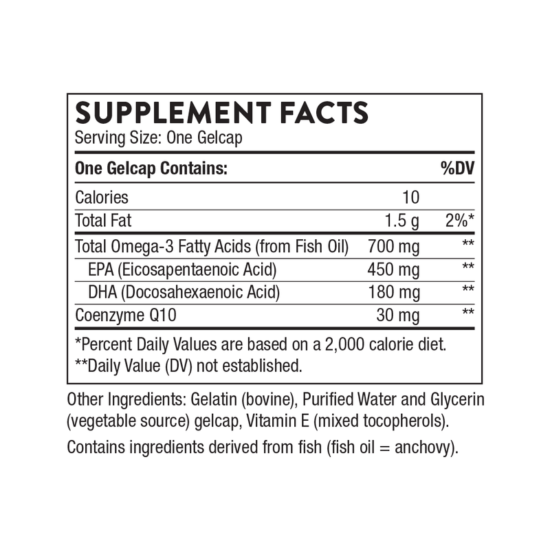 Omega-3 with CoQ10 | Thorne® | 90 Capsules