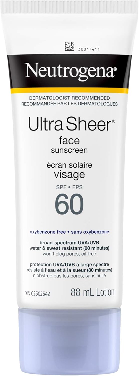 ultra Sheer Face Sunscreen Spf 60| Neutrogena® |88 mL