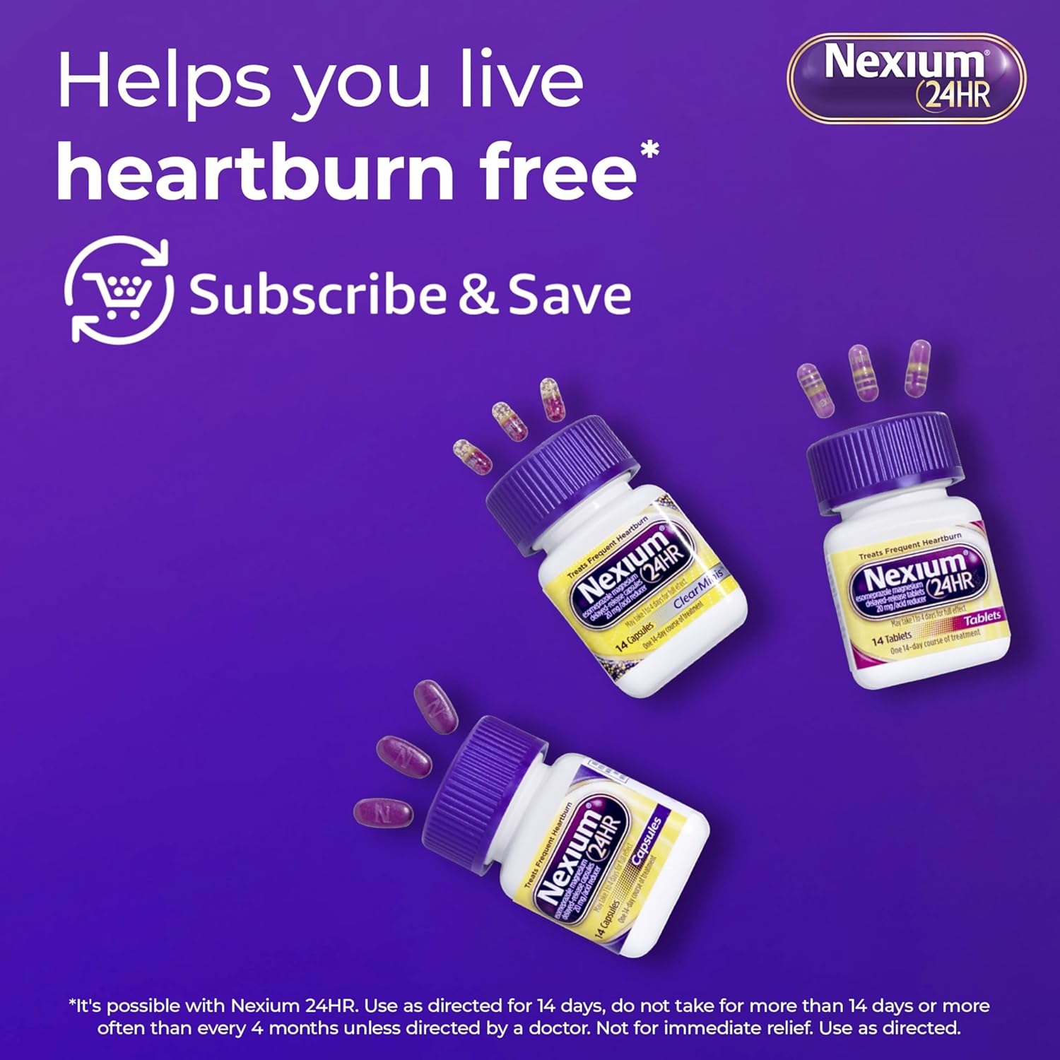 24HR Acid Reducer Heartburn Relief | Nexium | 14 Count