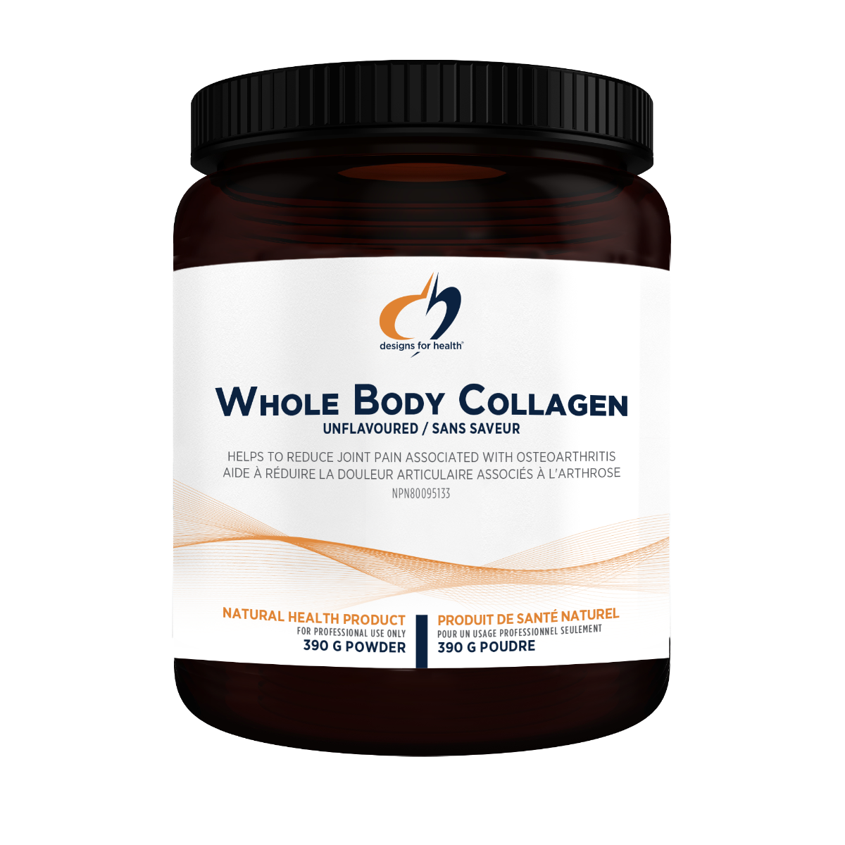 Whole Body Collagen™ by Designs for Health® – Multi-Source Collagen Peptides for Skin, Joint & Bone Support | 390 g Powder