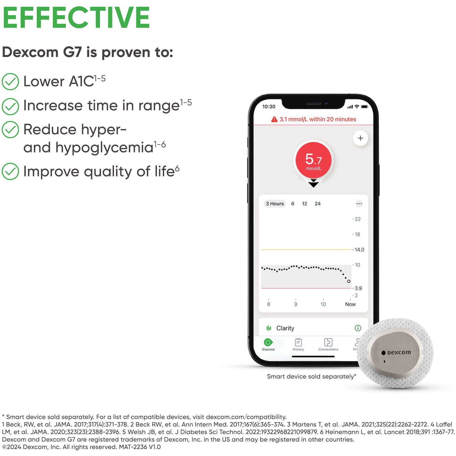 G7 CGM | Dexcom | Receiver and Sensor Kit