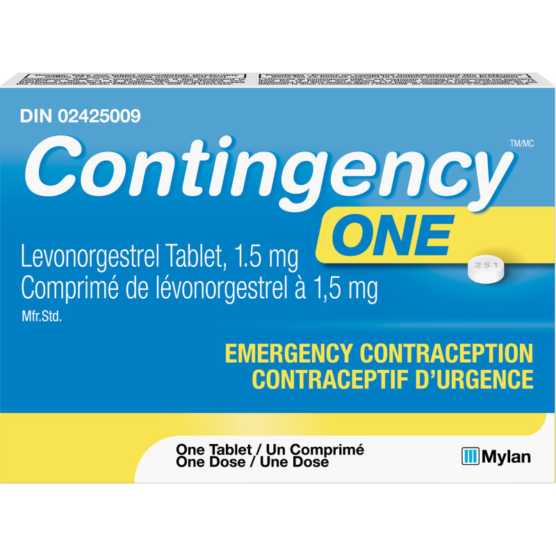 Contingency One Levonorgestrel tablet 1.5 mg | Viatris Canada | One Tablet