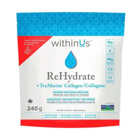 ReHydrate + TruMarine® Collagen Jar | withinUs™ | Different Flavor and Size