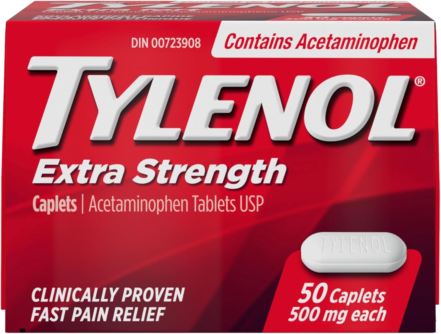 Extra Strength Caplets for Headache, Migraine, Arthritis and Pain Relief, 500 mg Acetaminophen | TYLENOL® |Different Pack size