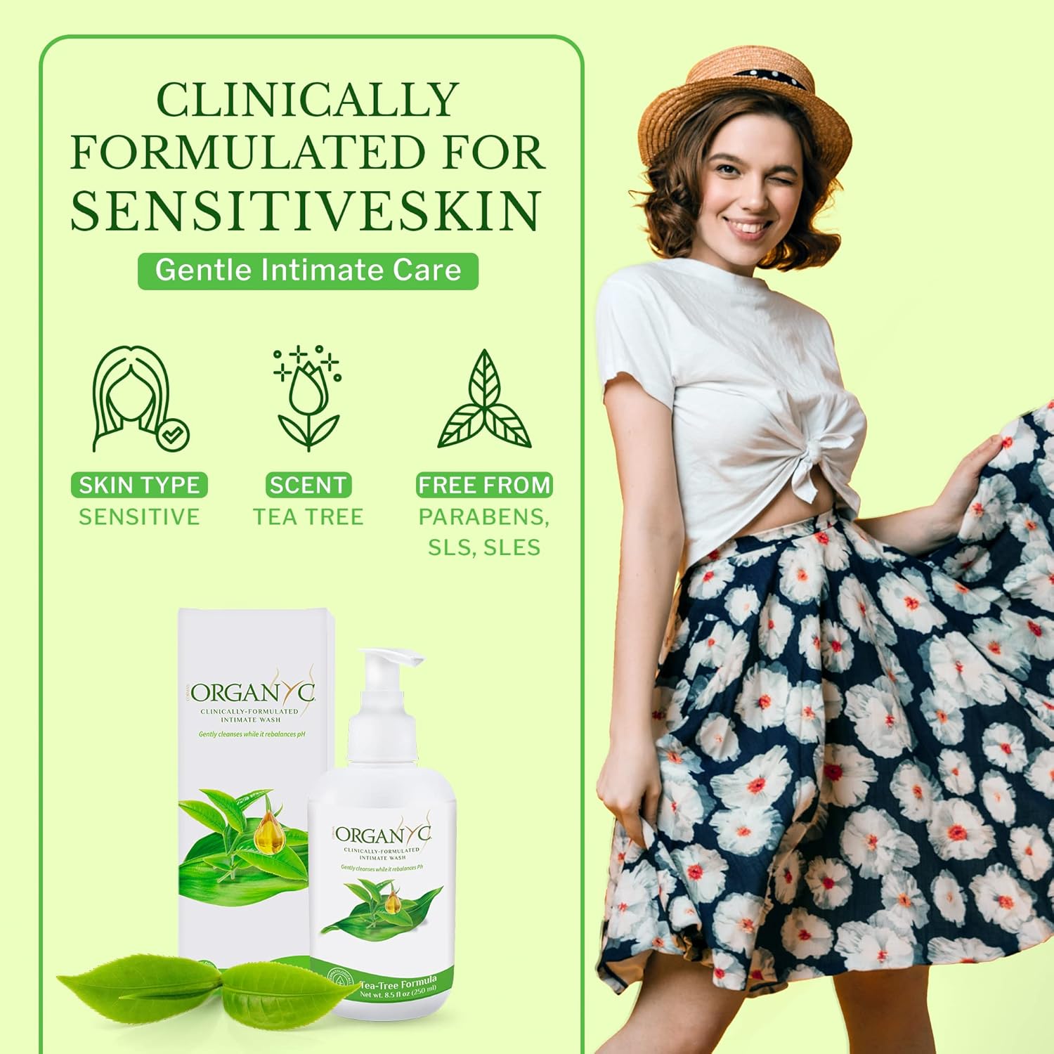 Hygiene Wash Tea Tree | Organyc® | 250 mL