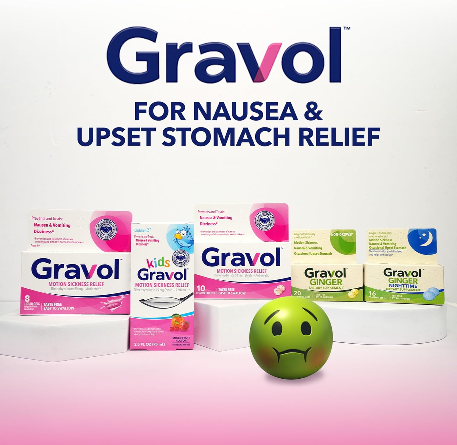 Kids Liquid for Motion Sickness Relief and Nausea Prevention| Gravol™ Kids | 75 mL