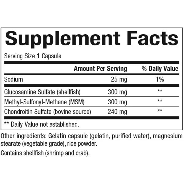 MSM Joint Formula | Natural Factors® | 180 or 240 Capsules