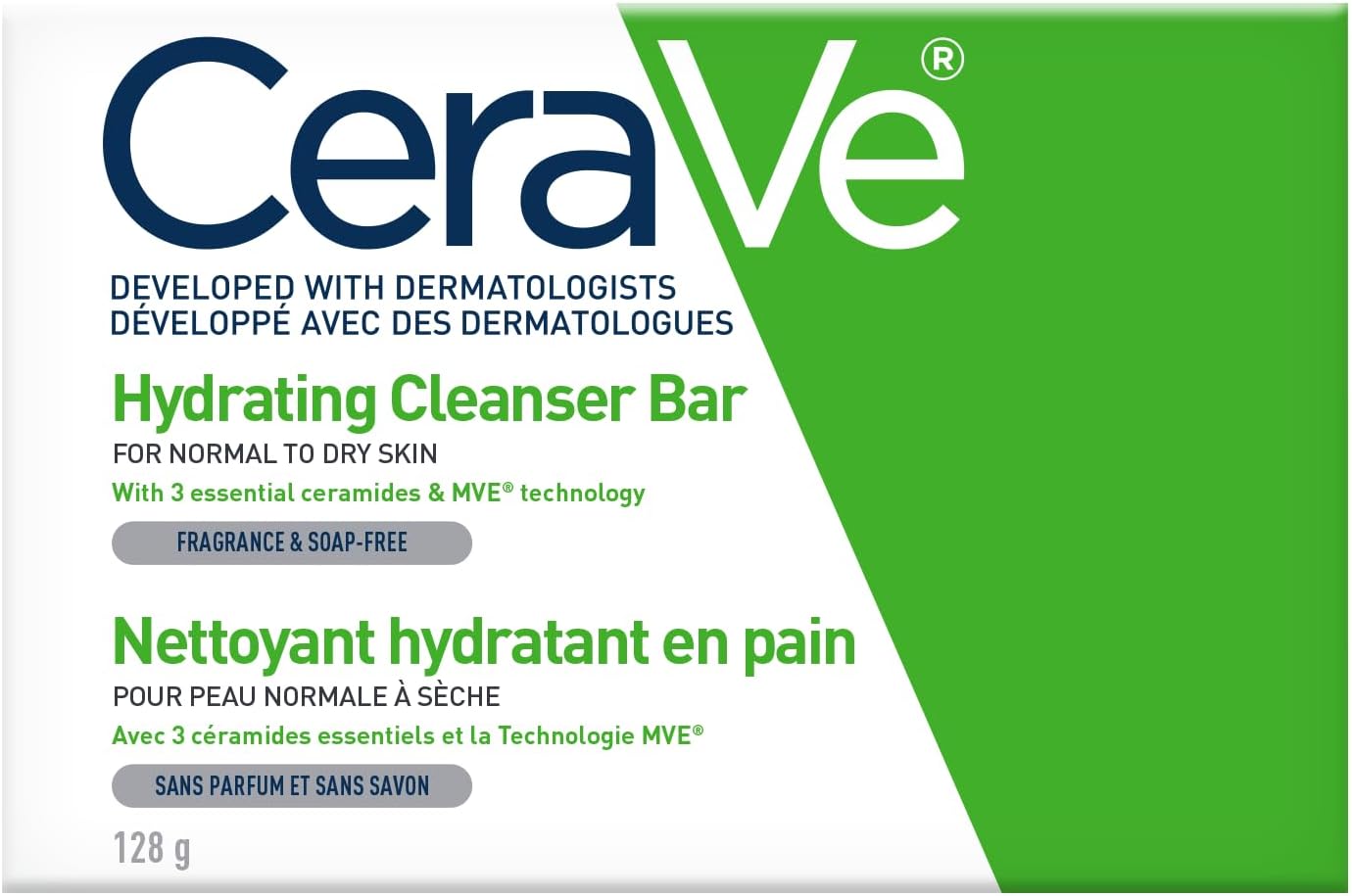 Hydrating Cleansing Bar Soap-Free Body and Face Cleanser|CeraVe |128g