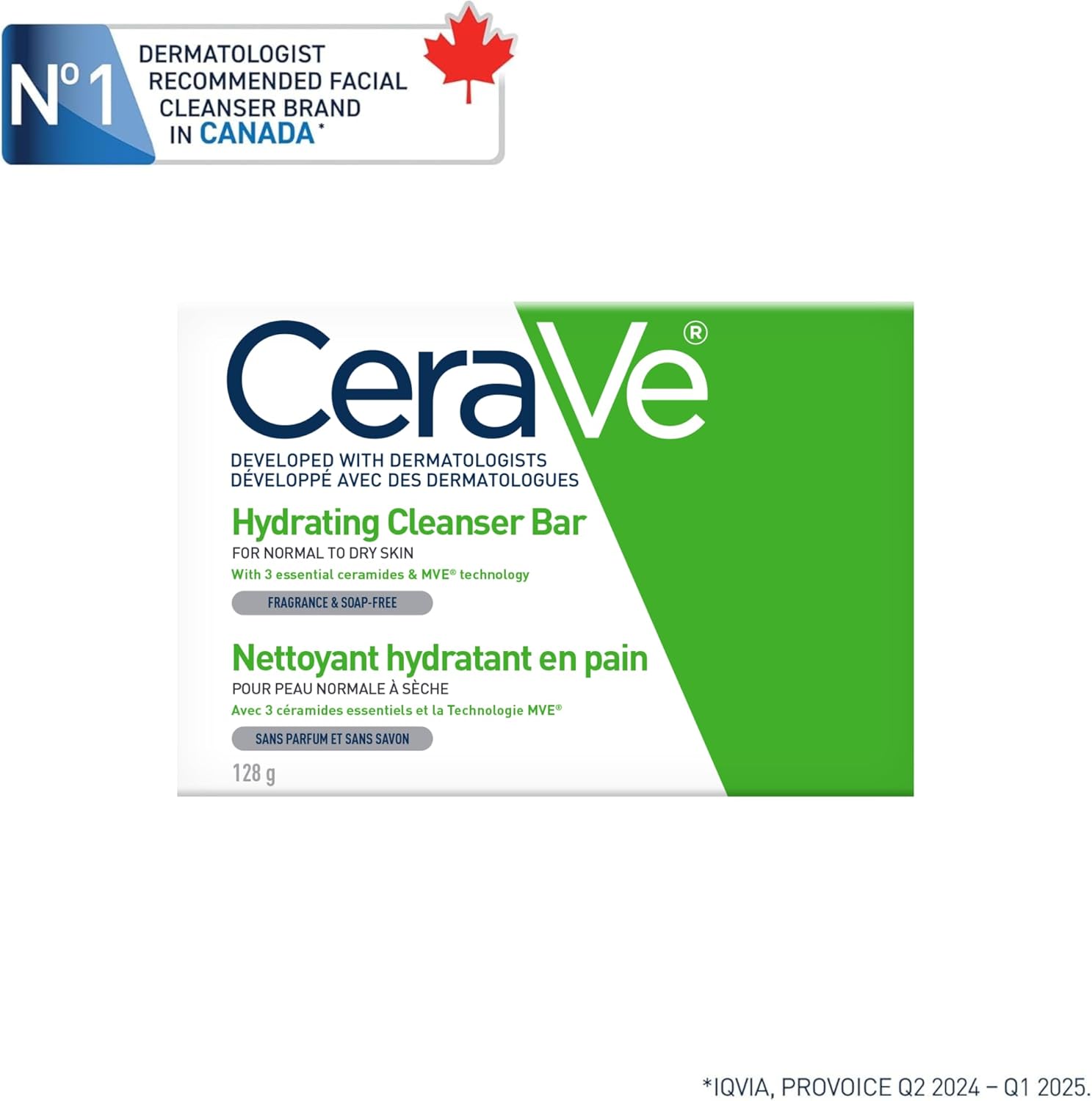 Hydrating Cleansing Bar Soap-Free Body and Face Cleanser|CeraVe |128g