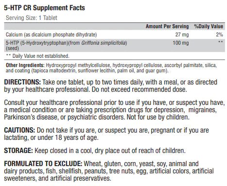 5-HTP CR | Xymogen® | 60 Tablets - Coal Harbour Pharmacy