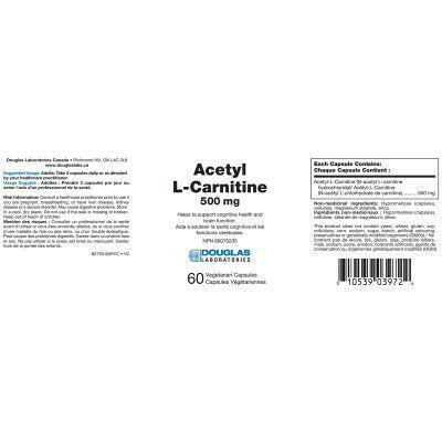 Acetyl-L-Carnitine 500 mg | Douglas Laboratories® | 60 Capsules - Coal Harbour Pharmacy