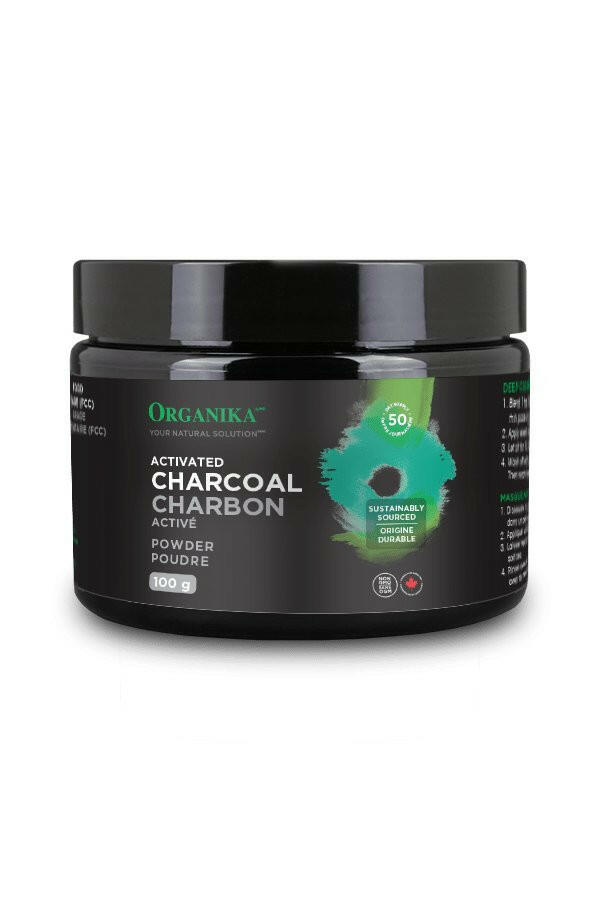 Activated Charcoal Powder | Organika® | 100 gr - Coal Harbour Pharmacy