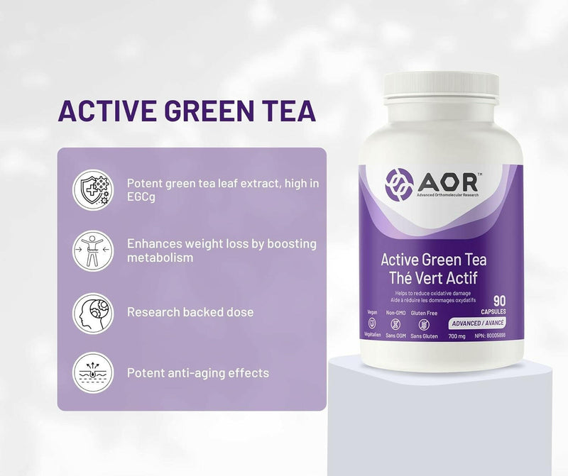 Active Green Tea | AOR™ | 90 or 180 Capsules - Coal Harbour Pharmacy