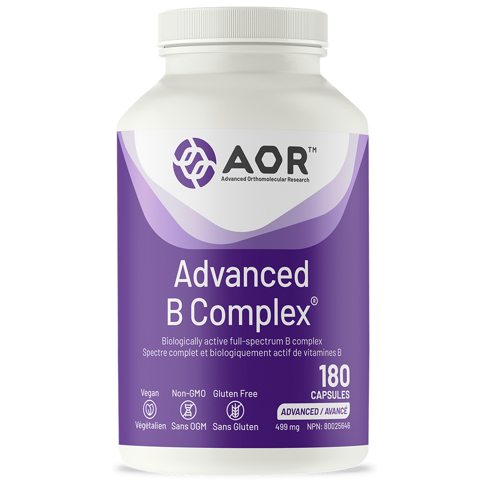 Advanced B Complex® | AOR™ | 90 or 180 Capsules - Coal Harbour Pharmacy