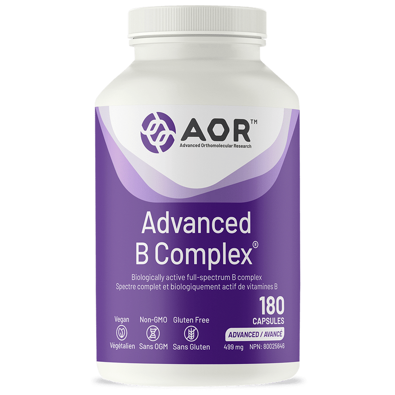Advanced B Complex® | AOR™ | 90 or 180 Capsules - Coal Harbour Pharmacy