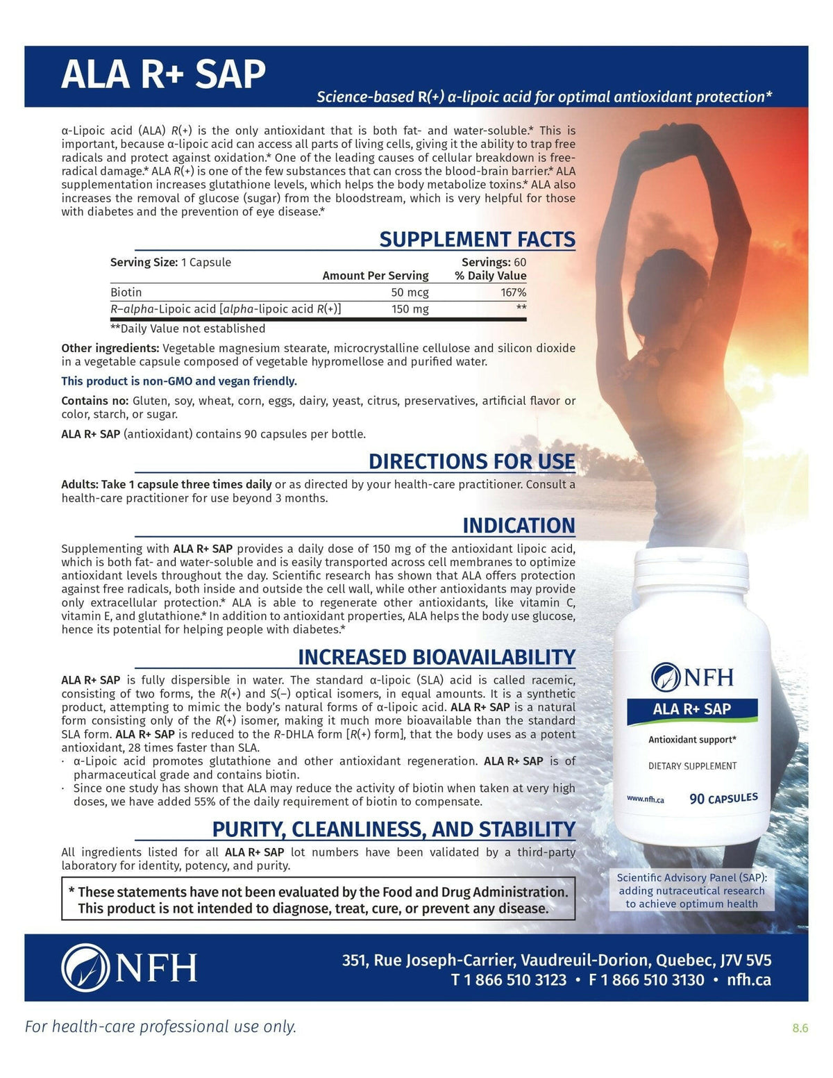 ALA R+ SAP by NFH | Antioxidant & Metabolic Support | Coal Harbour ...