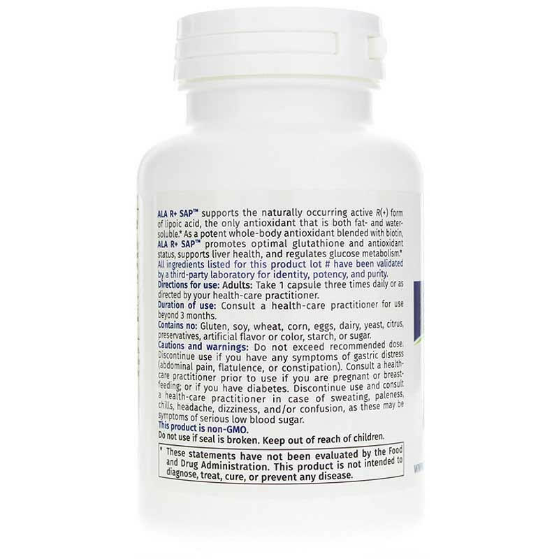 ALA R+ SAP | NFH | 90 Capsules - Coal Harbour Pharmacy