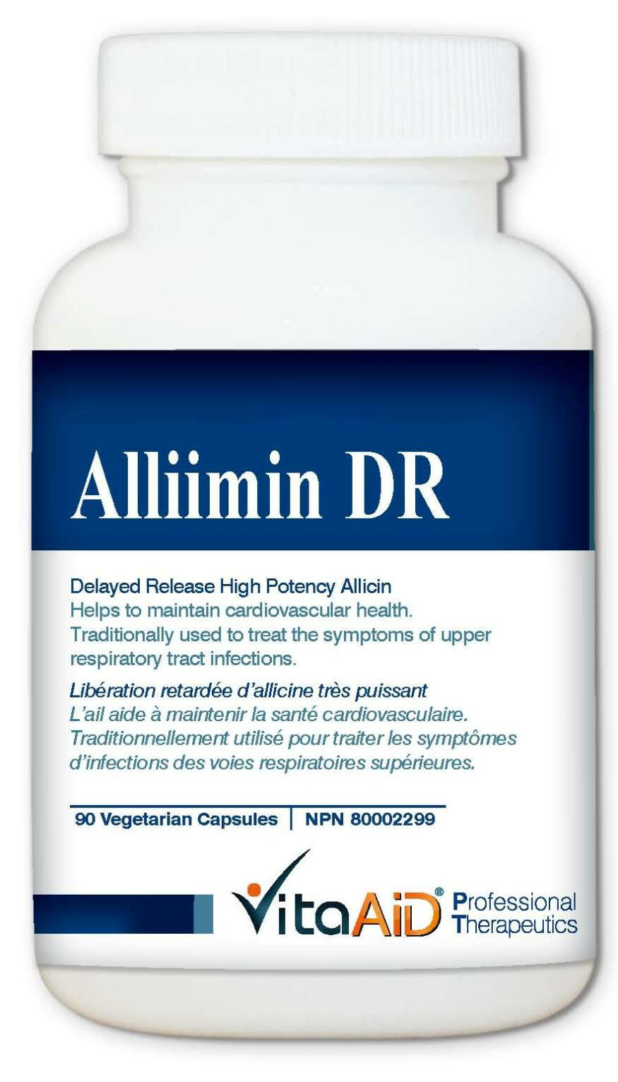 Alliimin DR (Garlic Concentrate) | VitaAids | 90 Vegetable Capsules - Coal Harbour Pharmacy