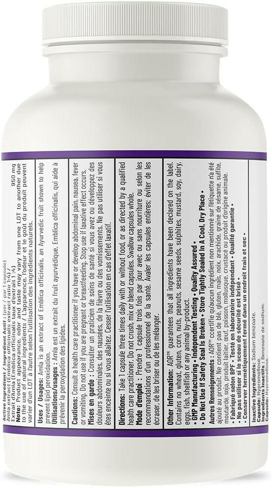 Amla | AOR™ | 90 Capsules - Coal Harbour Pharmacy