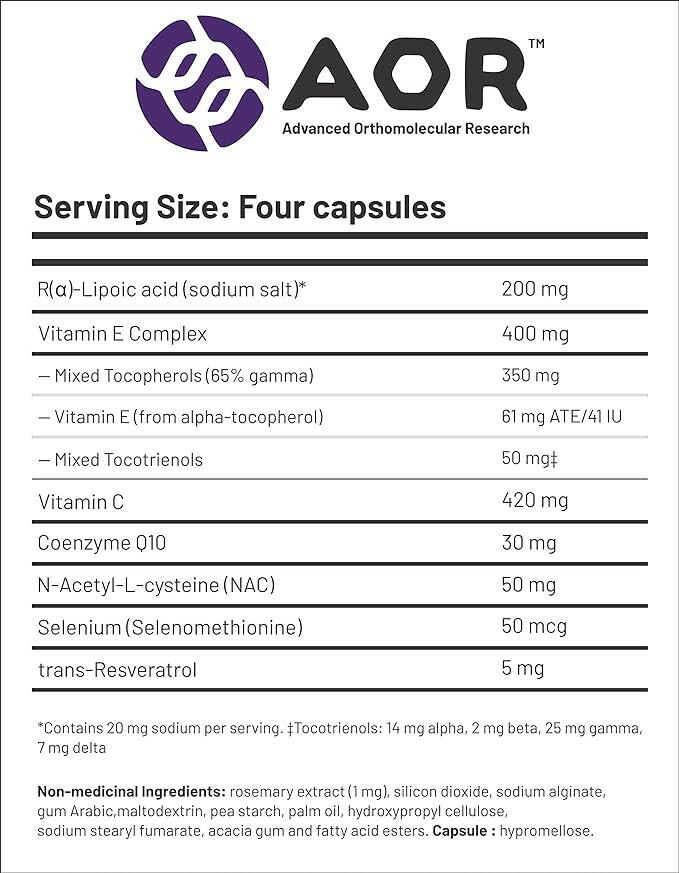 Antioxidant Synergy | AOR™ | 120 Capsules - Coal Harbour Pharmacy