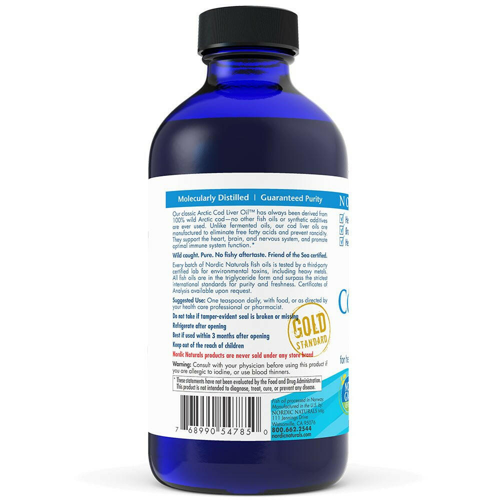 Arctic™ Cod Liver Oil Liquid | Nordic Naturals® | 273 mL (8 Ounces) - Coal Harbour Pharmacy