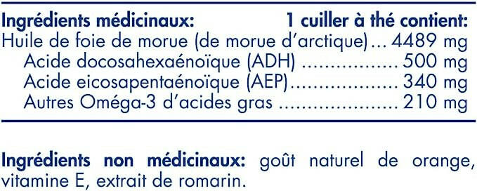 Arctic™ Cod Liver Oil Liquid | Nordic Naturals® | 273 mL (8 Ounces) - Coal Harbour Pharmacy