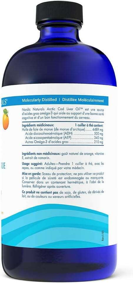 Arctic™ Cod Liver Oil Liquid | Nordic Naturals® | 273 mL (8 Ounces) - Coal Harbour Pharmacy