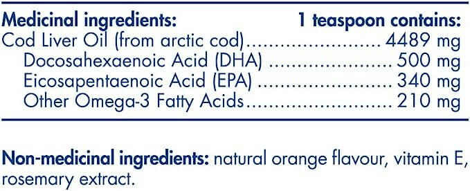 Arctic™ Cod Liver Oil Liquid | Nordic Naturals® | 273 mL (8 Ounces) - Coal Harbour Pharmacy